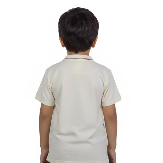 Boys Cream Polo Shirt – Classic Everyday Wear | KidZaar