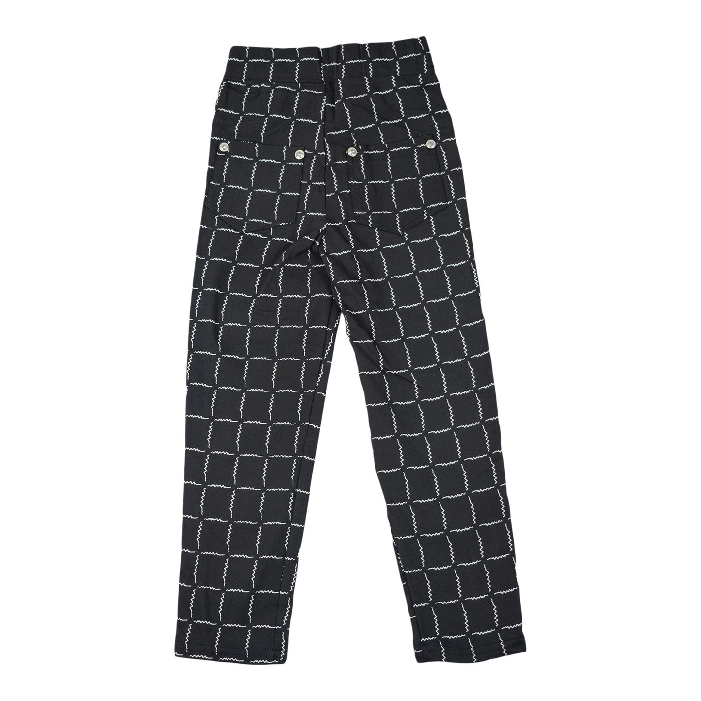 Girls Black Printed Bottoms: Stylish & Comfortable Cotton Trousers