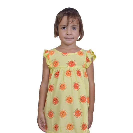 Girls Light Green & Yellow Emoji Tops – Cute Everyday Wear | KidZaar