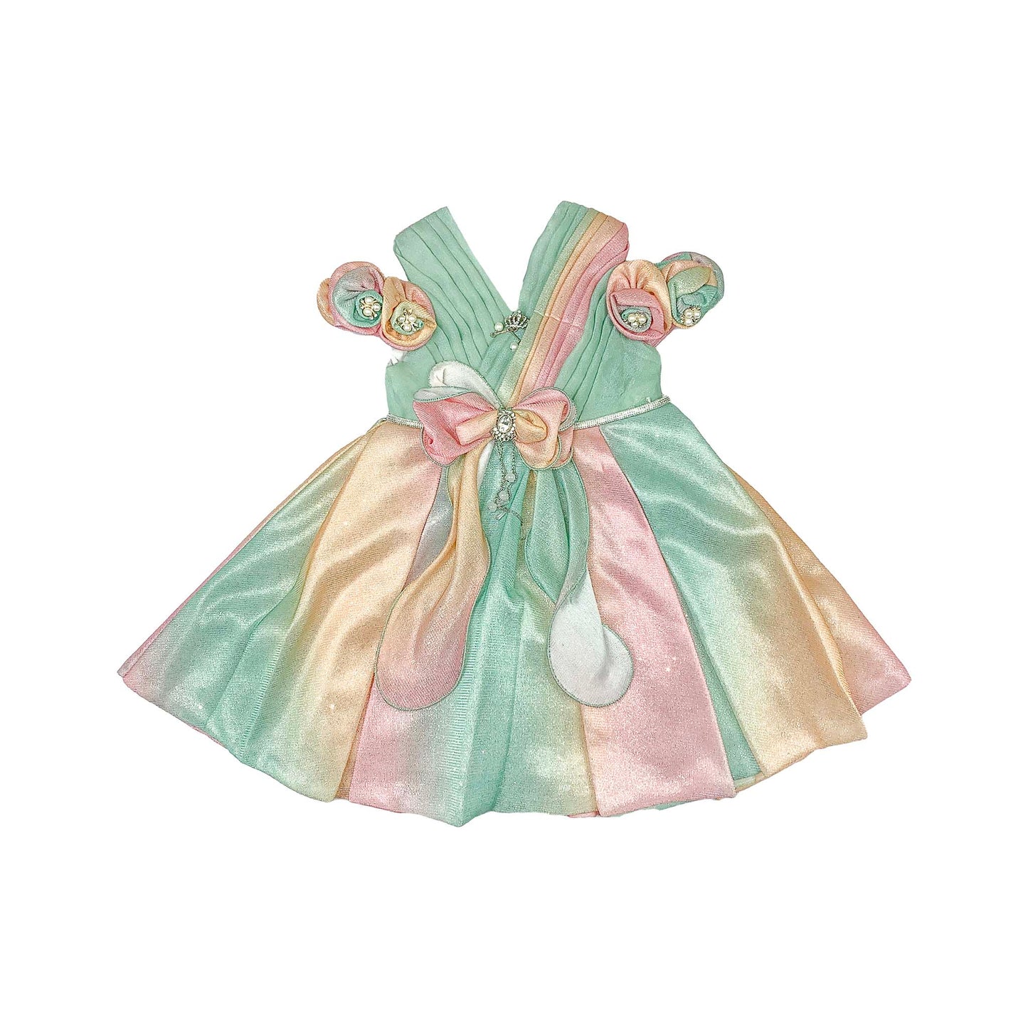 Multicolor Frill Frock for Baby Girls
