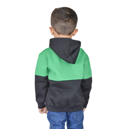 Baby Boys Hoodies in Green & Black Premium Fleece Stuff