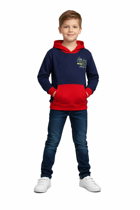 Boys Red & Blue Cozy Hoodie