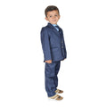 Boys Blue & Brown 3-Piece Suit – Elegant Formal Wear