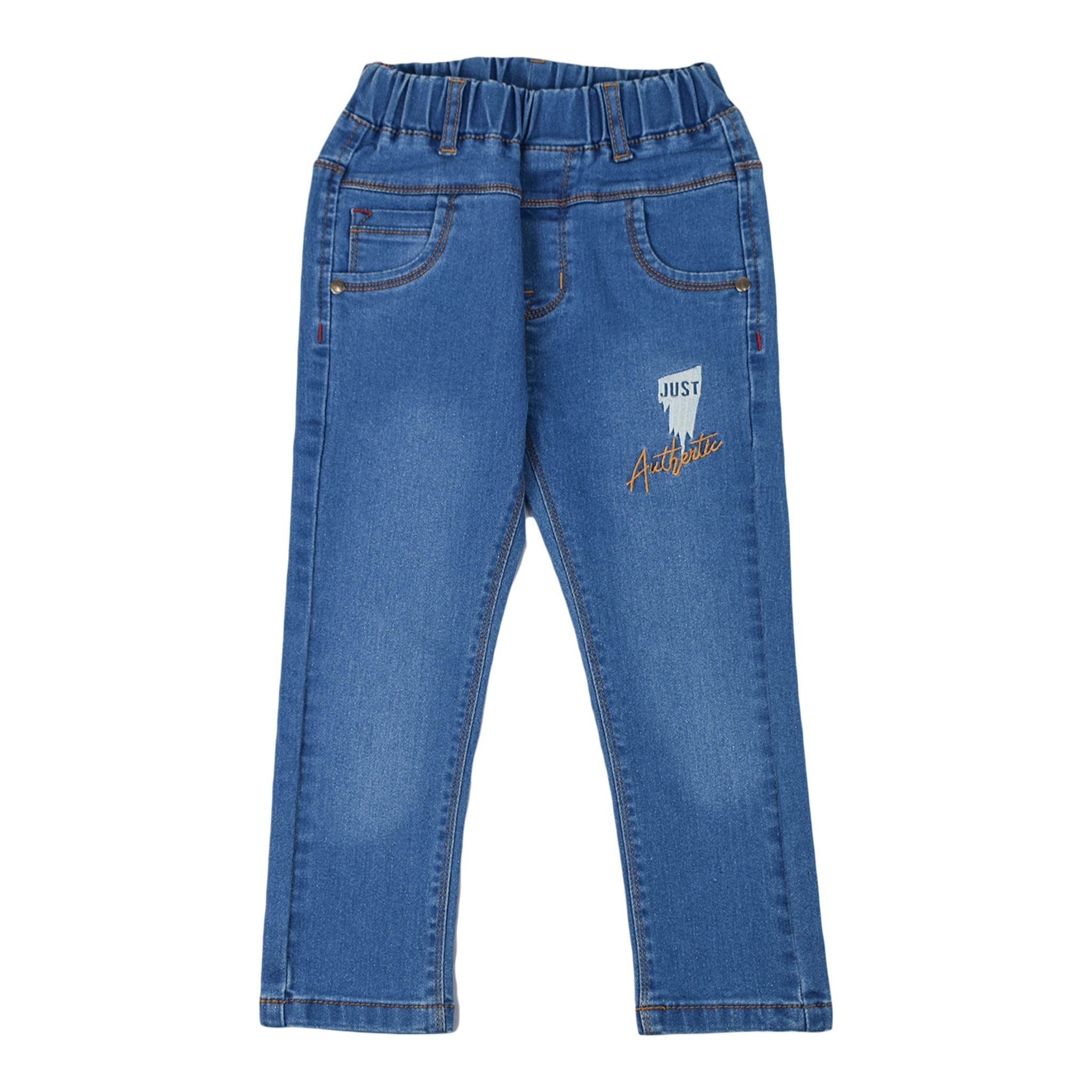 Boys Blue & Grey Denim Jeans – Stylish & Comfortable Jeans