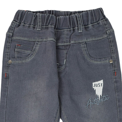 Boys Blue & Grey Denim Jeans – Stylish & Comfortable Jeans