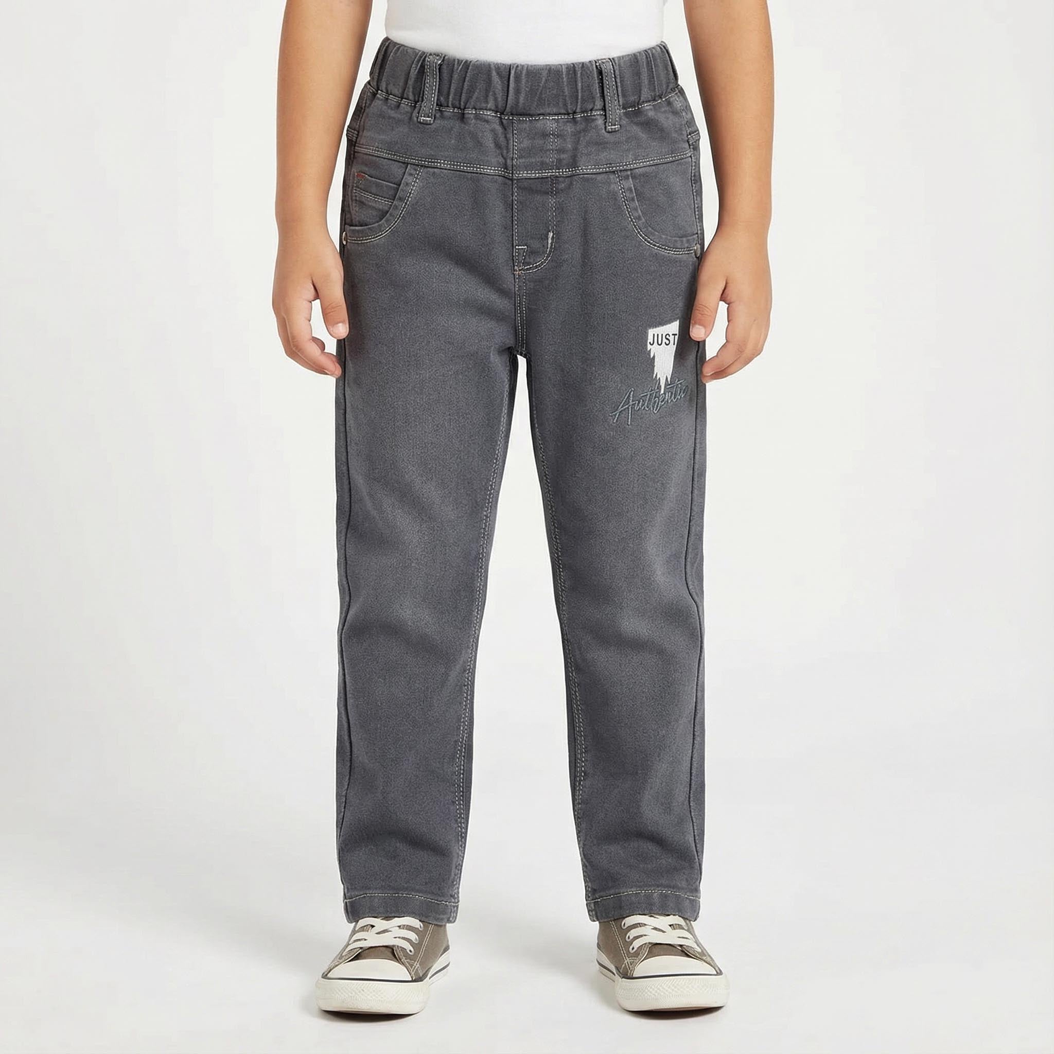 Boys Blue & Grey Denim Jeans – Stylish & Comfortable Jeans