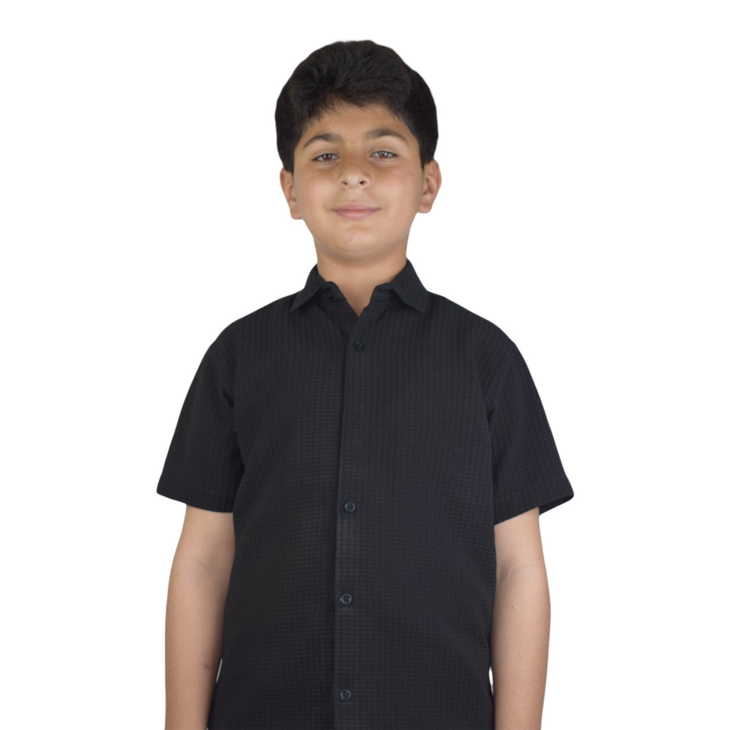Boys Casual Shirt | Black and Brown  Variants by Kidzaar
