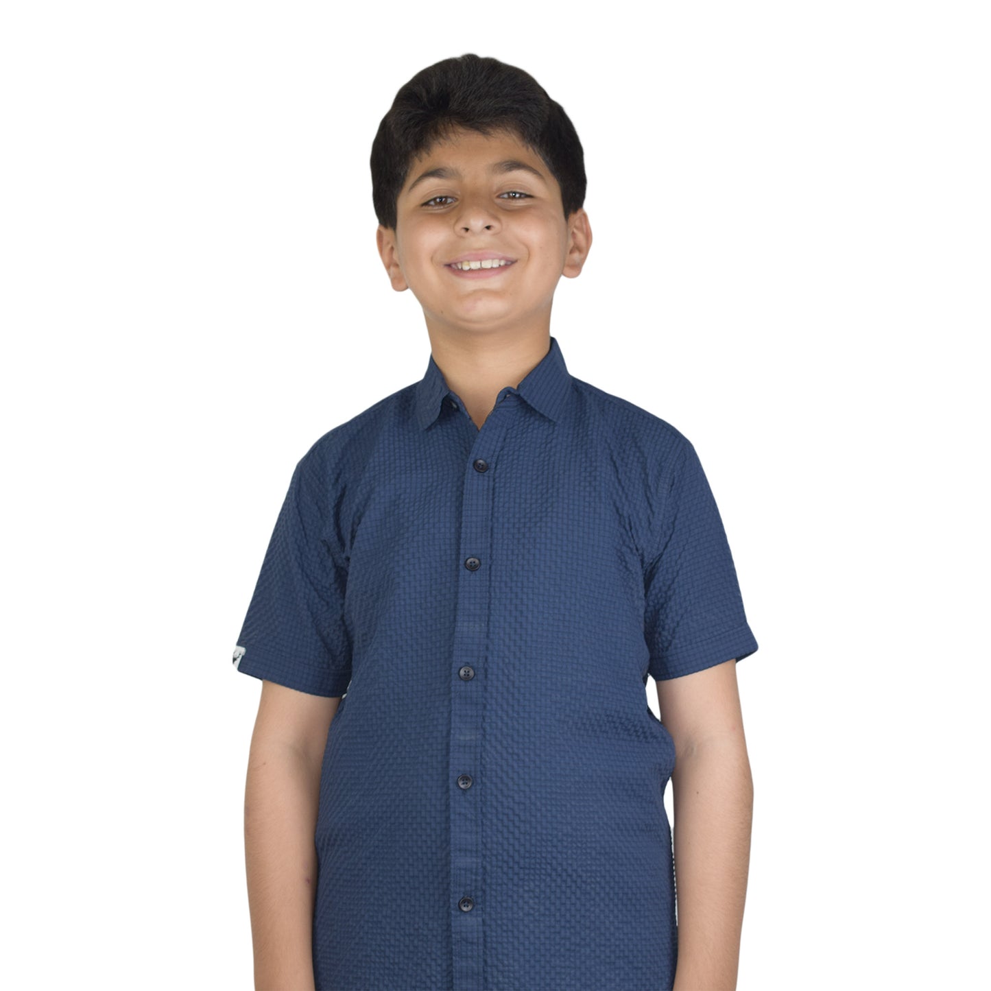 Boys Casual Shirt | Blue and White  Variants by Kidzaar