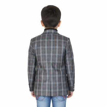 Boys Dark Gray Casual Coat – Cool Winter Look