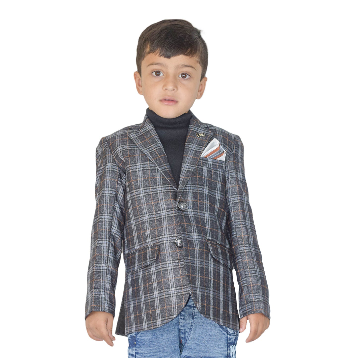 Boys Dark Gray Casual Coat – Cool Winter Look