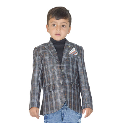Boys Dark Gray Casual Coat – Cool Winter Look