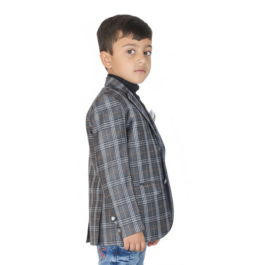 Boys Dark Gray Casual Coat – Cool Winter Look
