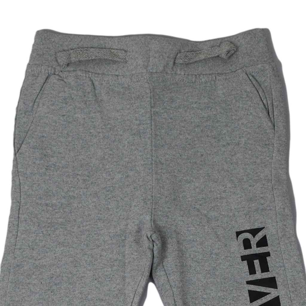 Boys Grey Winter Trouser with “Forever” Print – Warm & Stylish Bottoms for Kids