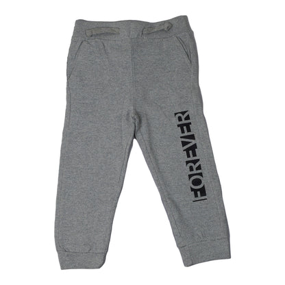 Boys Grey Winter Trouser with “Forever” Print – Warm & Stylish Bottoms for Kids