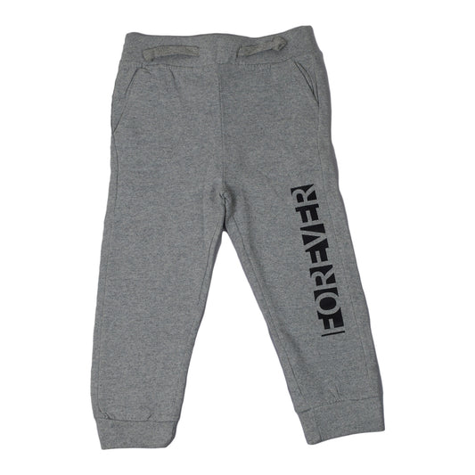 Boys Grey Winter Trouser with “Forever” Print – Warm & Stylish Bottoms for Kids