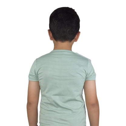Boys Light Green Palm Tree T-Shirt – Tropical Beach Vibes | KidZaar