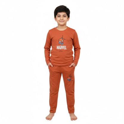 Boys Marvel Spider-Man Terry Jersey Suit – Mustard Orange