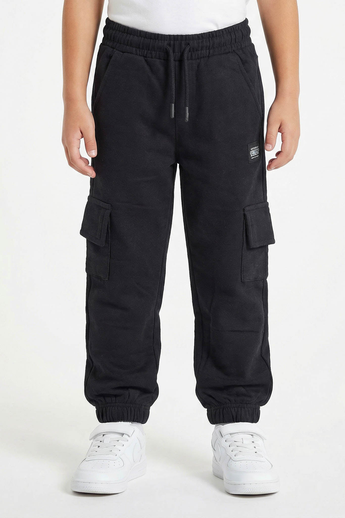 Boys Winter Black Jogger Trouser With pockets