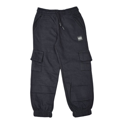 Boys Winter Black Jogger Trouser With pockets