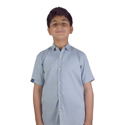 Boys Sky Blue Casual Shirt |  Kidzaar