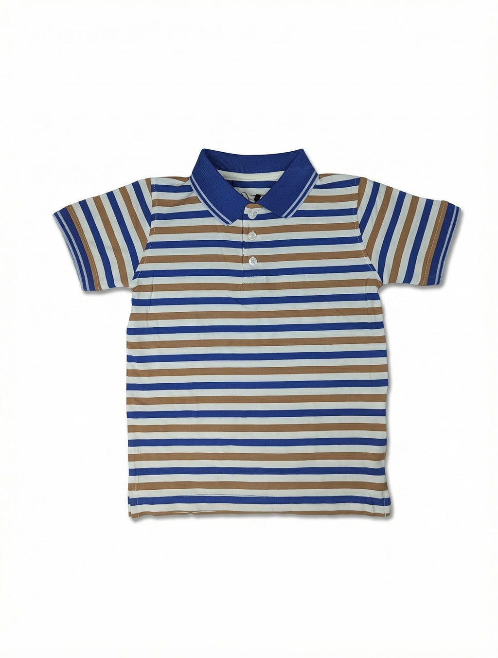 Boys Striped Polo Shirt | Classic Cotton Half-Sleeve T-Shirt for Kids