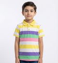 Boys Striped Polo Shirt | Classic Cotton Half Sleeve Polo for Kids