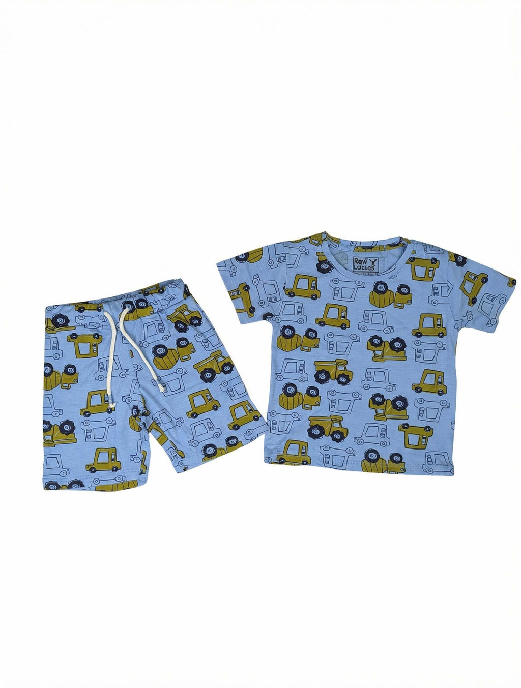 Kids Printed T-Shirt & Shorts Set | Summer Outfit with Drawstring Waist