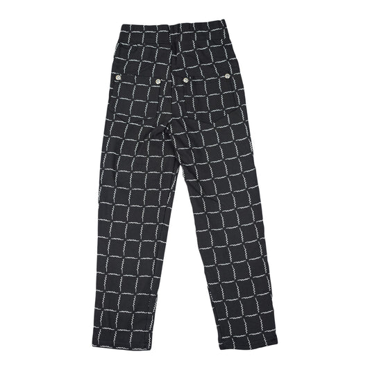 Girls Black Printed Bottoms: Stylish & Comfortable Cotton Trousers