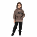Girls Dior Sweater Set – Stylish Winter Outfit with Black Bottom in Brown