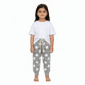 Girls Grey Polka Dot Winter Fleece Trouser