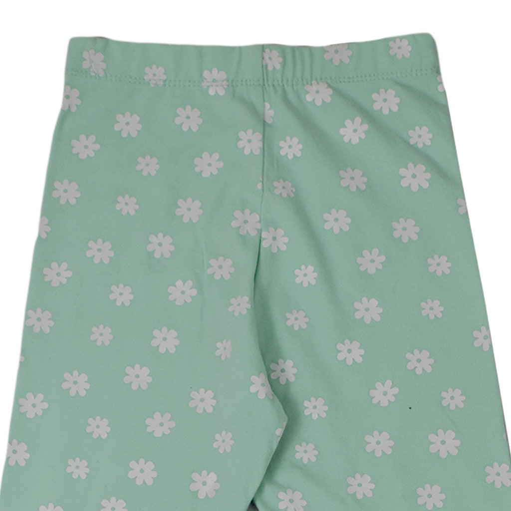 Girls Heart Print Cotton Leggings – Soft & Stretchy Bottoms