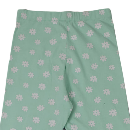 Girls Heart Print Cotton Leggings – Soft & Stretchy Bottoms