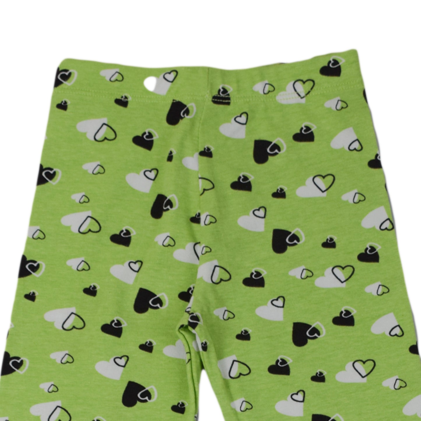 Girls Heart Print Cotton Leggings – Soft & Stretchy Bottoms