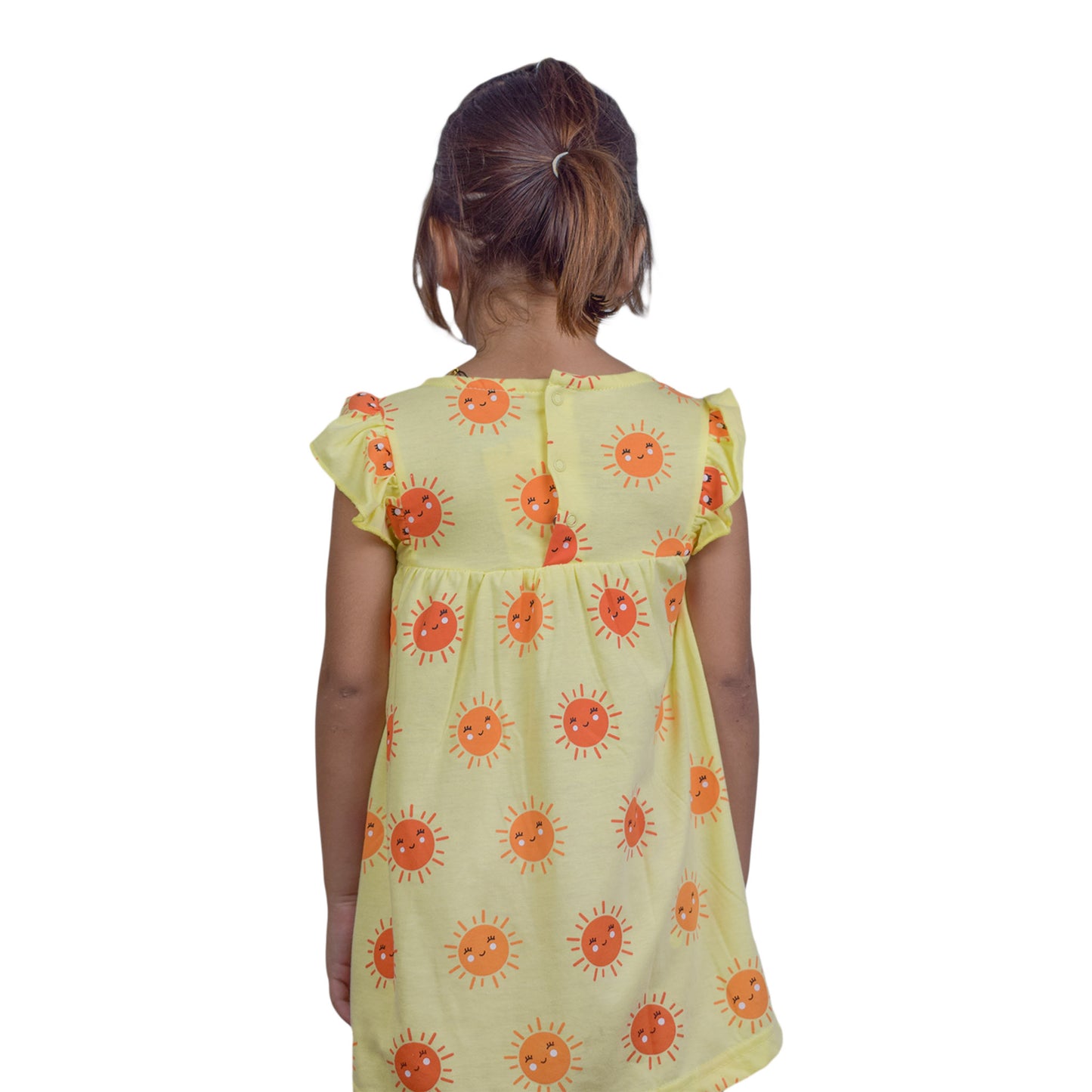 Girls Light Green & Yellow Emoji Tops – Cute Everyday Wear | KidZaar
