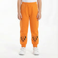Girls Orange Winter Trouser with Minnie Mouse Cuff Print