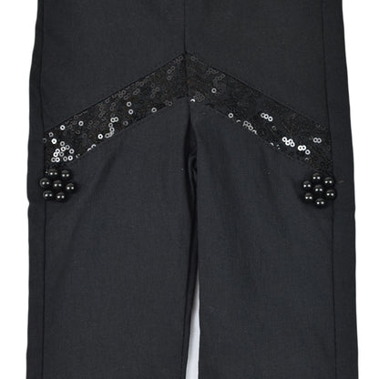 Girls Pearl & Sequin Embellished Trouser