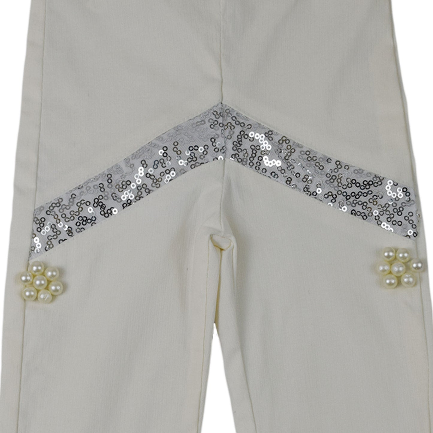 Girls Pearl & Sequin Embellished Trouser
