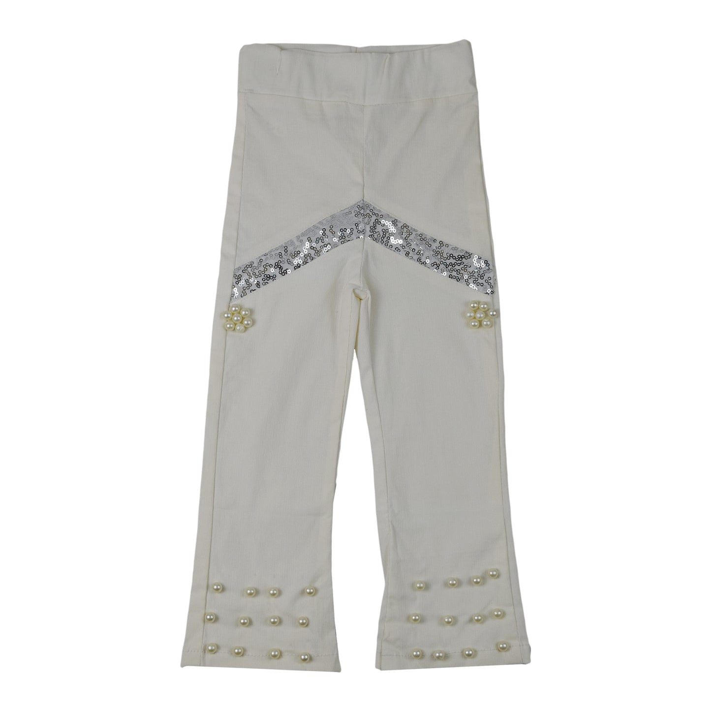Girls Pearl & Sequin Embellished Trouser
