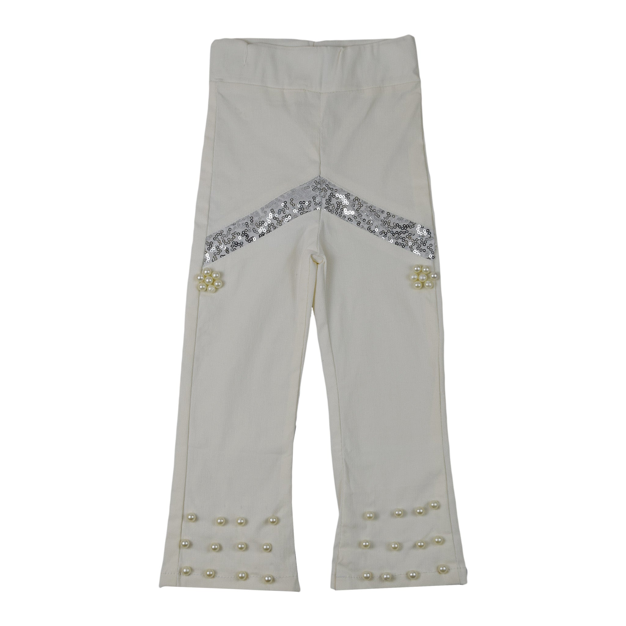Girls Pearl & Sequin Embellished Trouser
