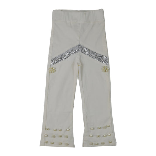 Girls Pearl & Sequin Embellished Trouser