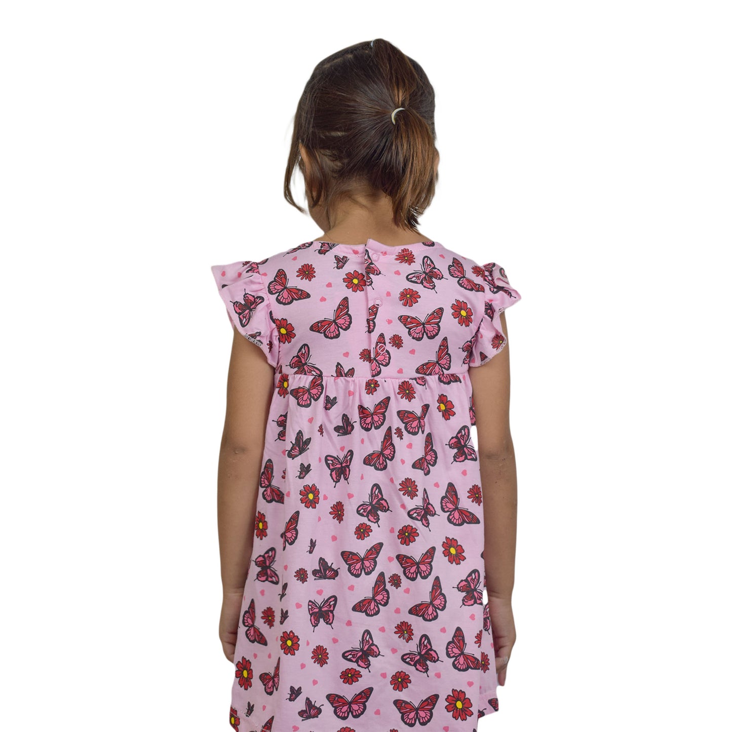 Girls Pink Butterfly Top – Soft, Stylish & Full of Charm