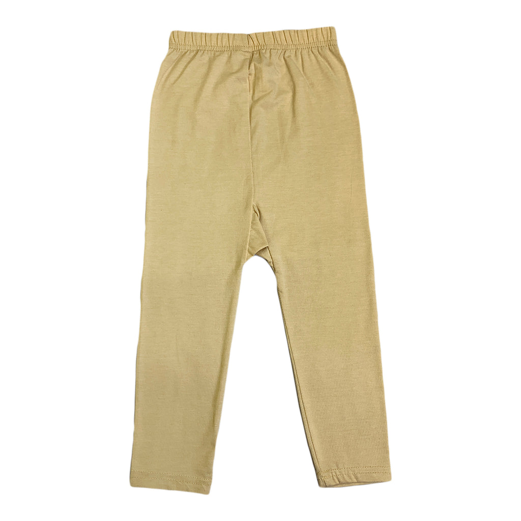 Girls Plain Cream Legging| perfect for casual and daily wear