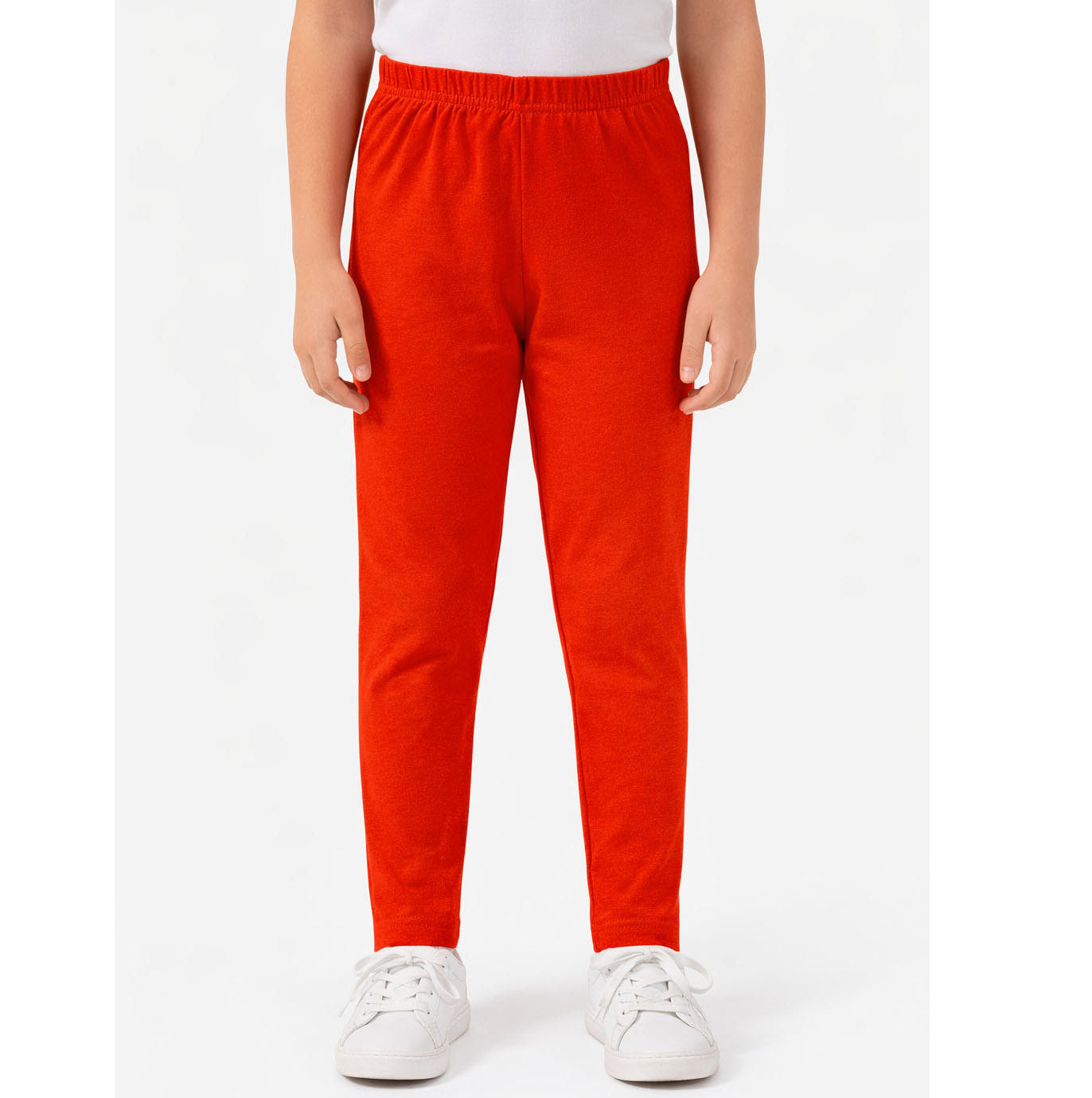 Girls Plain legging for casual and daily wear| Black & Red Leggings