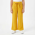 Girls Yellow Plain Palazzo with Adjustable String