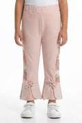 Baby Girl Pink Floral Bell Bottom Pants
