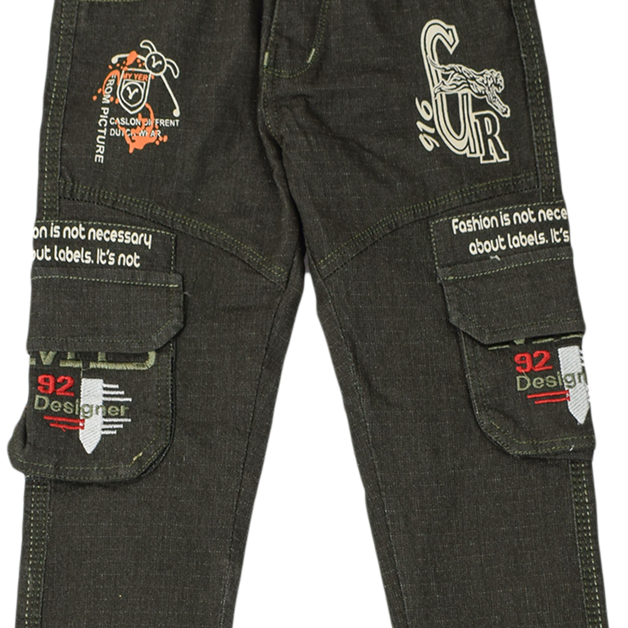 Boys Dark Blue | Cargo Denim Jeans