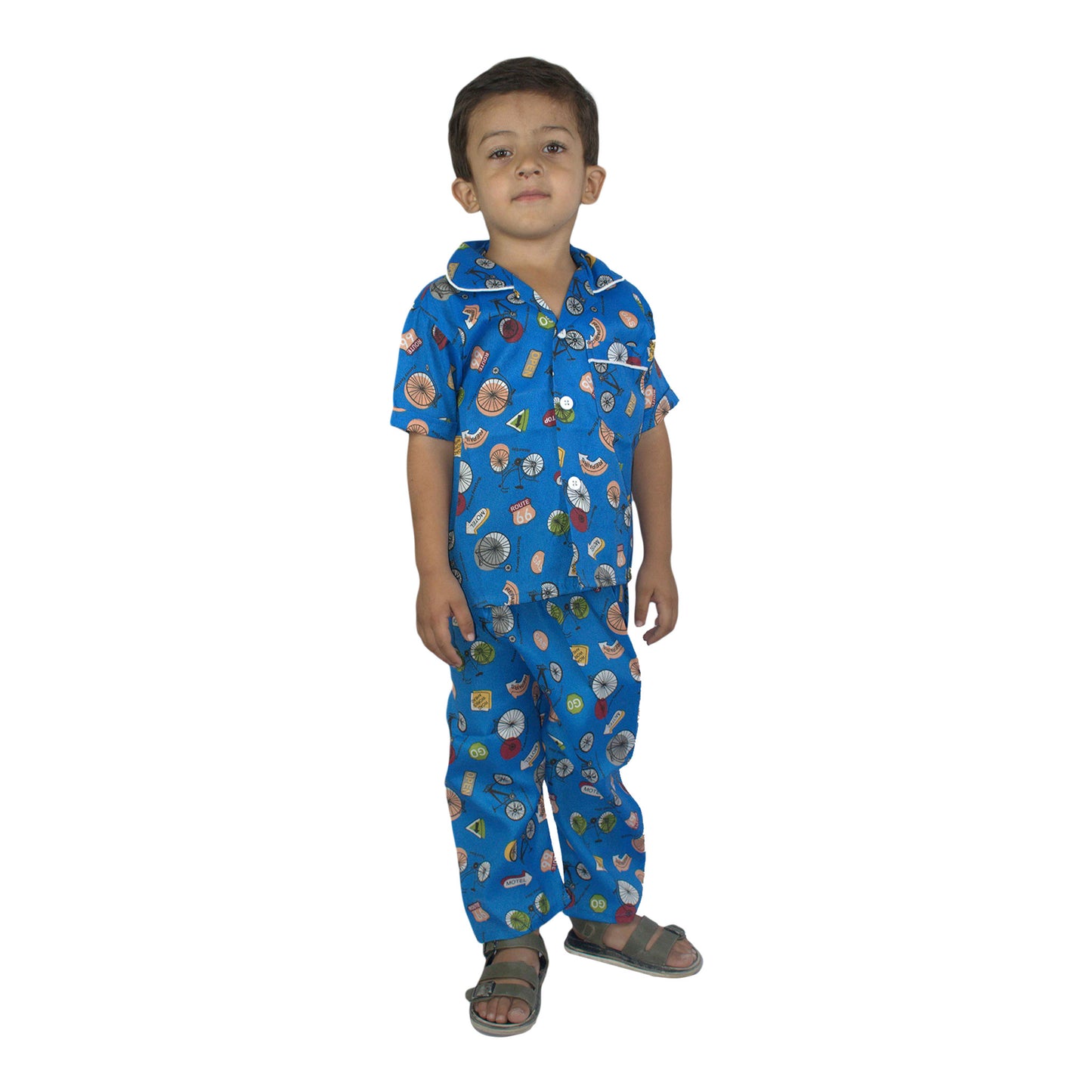 Kids Co-Ord Set – Gray Football Print | KidZaar