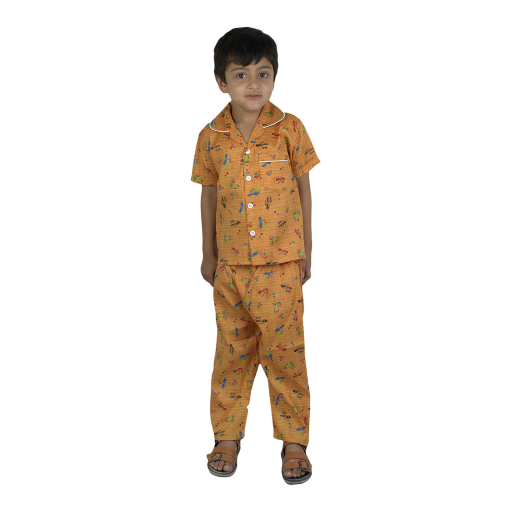 Kids Co-Ord Set – Gray Football Print | KidZaar