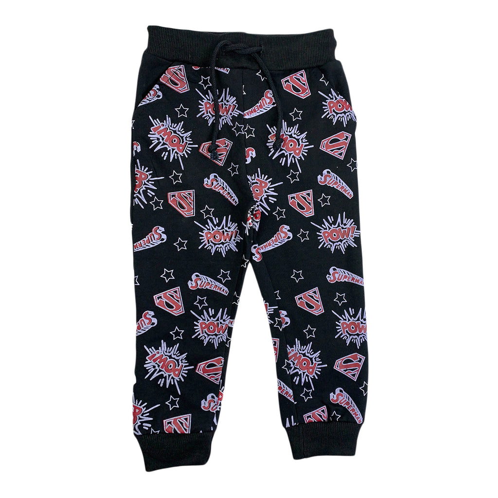 Boys Winter Fleece Trousers – Superman “POW” Design