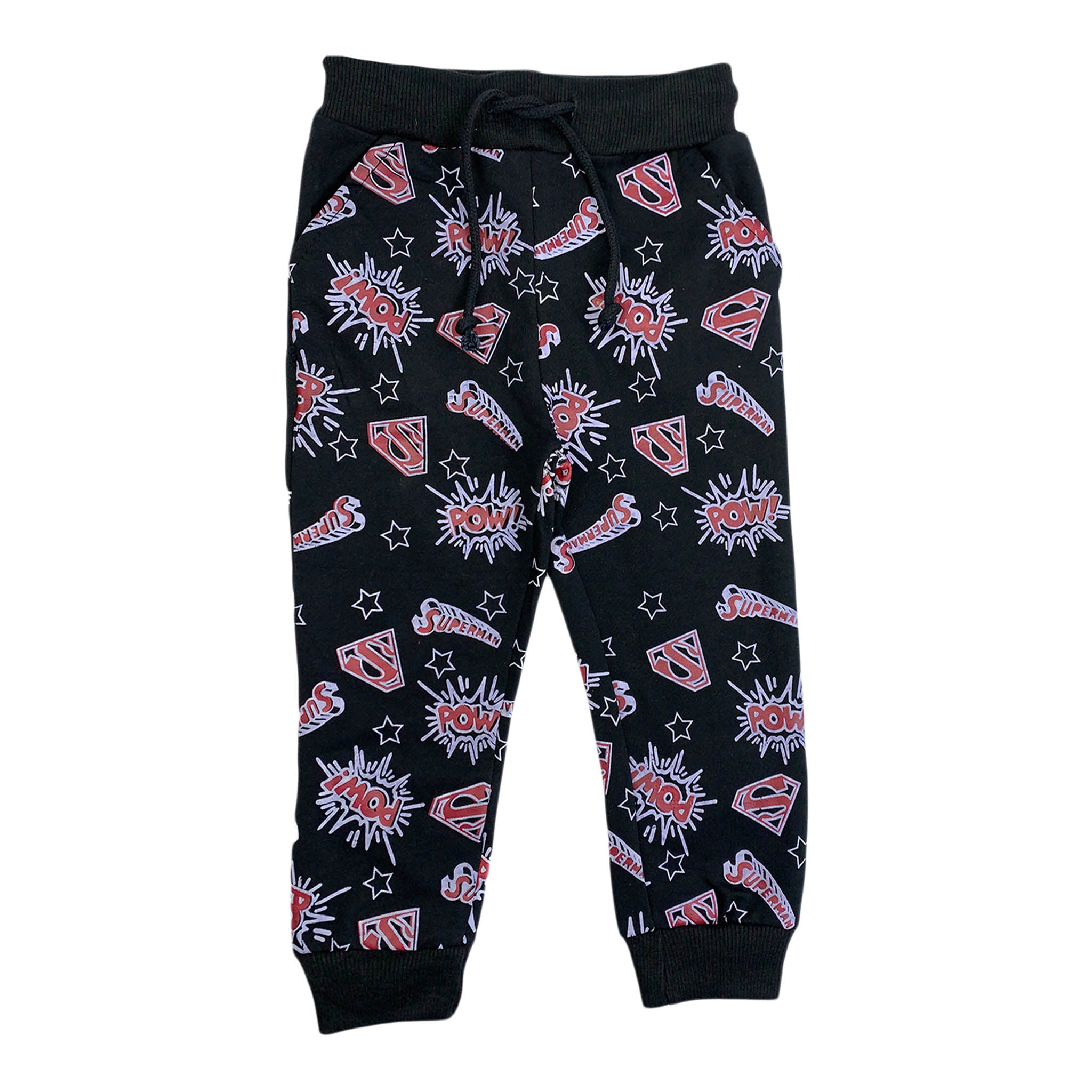 Boys Winter Fleece Trousers – Superman “POW” Design